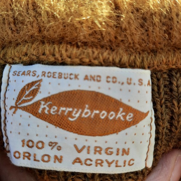 Vintage 1950s Kerrybrooke Bronze Sweater With Original Tag - Picture 10 of 12